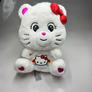 Care Bears Hello Kitty Plush Collector's Edition White Plush Stuffed Animal 2023